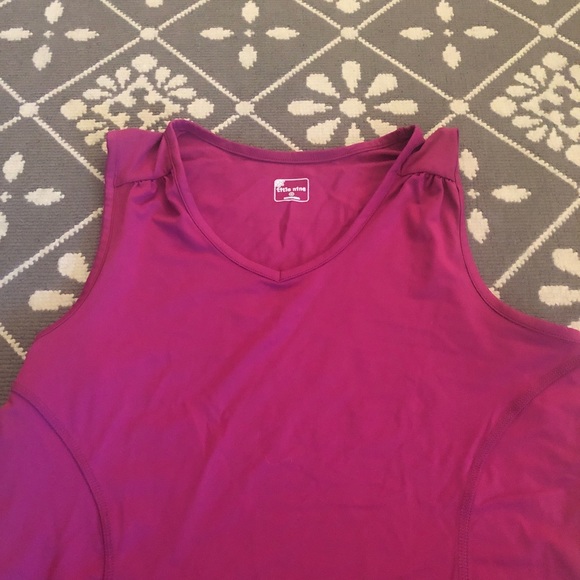 Title Nine Tank Top Flowers on Back - Picture 2 of 5